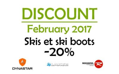 Discount on skis and boots Rossignol Dynastar Lange