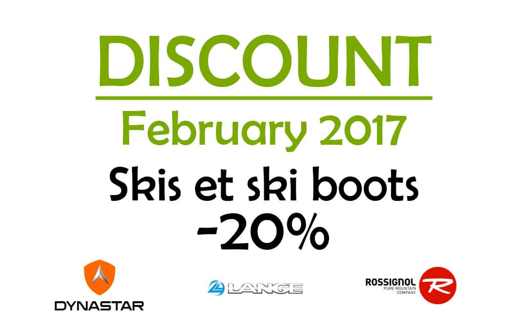 discount on skis and ski boots Rossignol Lange Dynastar