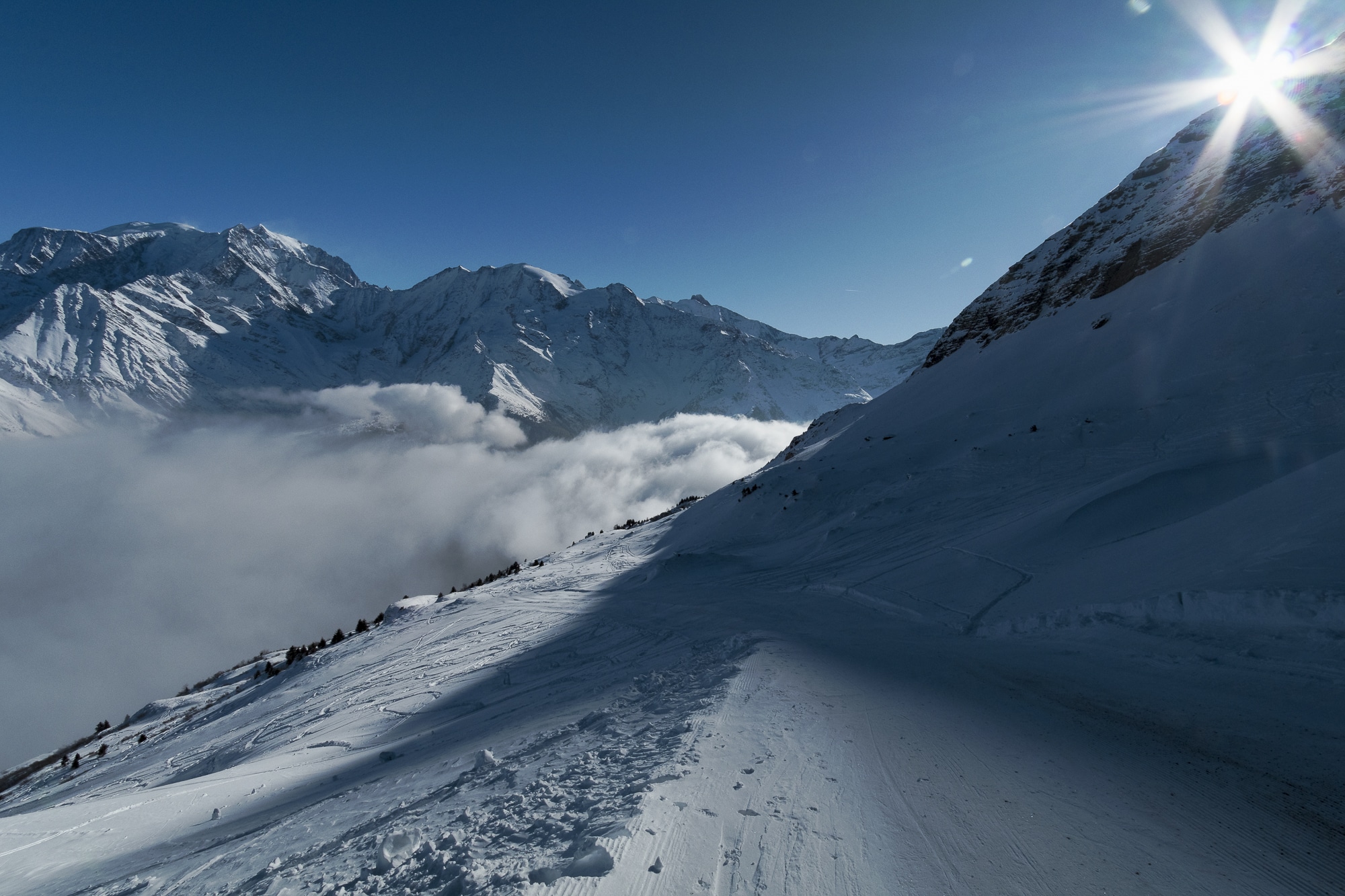 Ouverture domaine skiable Saint Gervais avec nouveau télésiège Blanc